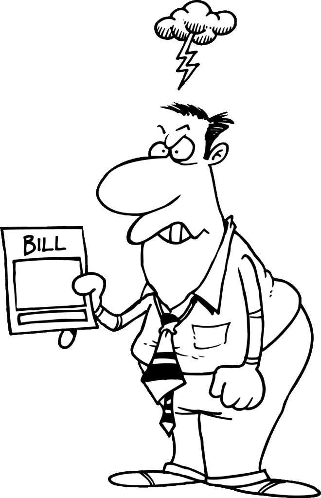 man frustrated over his 2020 property tax calculation bill