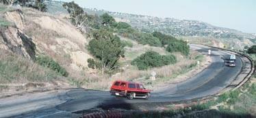 Road movement in Portugeues Bend